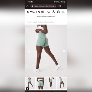 NVGTN Sage Green Camo Seamless Shorts